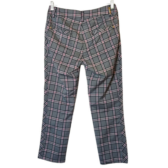 Daily Sports Born in Sweden Golf Pants Black Plaid 6 Technical Sporty Preppy - Picture 4 of 12